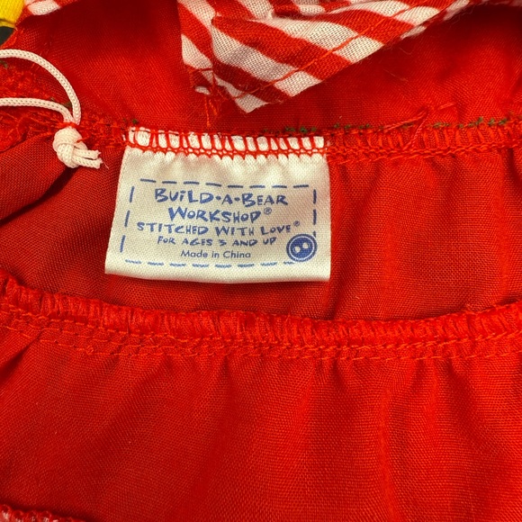 Build A Bear Holiday Outfit Festive Christmas Cookies Apron/Pinafore - Picture 5 of 7